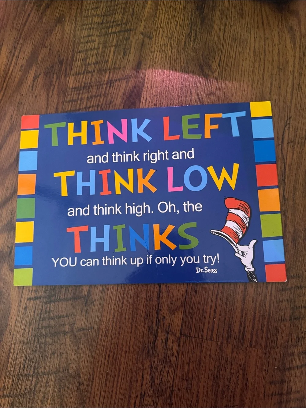 Dr. Seuss Yellow Read Know Learn Go! Wall Art C1.B.2R